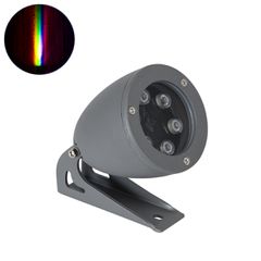 GLOBOSTAR® TREESPO 90471 Φωτιστικό Σποτ για Φυτά - Δέντρα LED 12W 1260lm 15° DC 24V Αδιάβροχο IP67 Πολύχρωμο RGBW Dimmable DMX512 - Bridgelux SMD Chip - Γκρι Ανθρακί - Μ9 x Π11 x Υ9cm - 3 Χρόνια Εγγύη