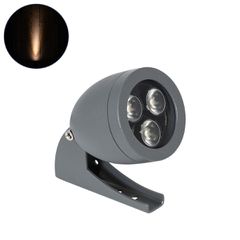 GLOBOSTAR® TREESPO 90464 Φωτιστικό Σποτ για Φυτά - Δέντρα LED 6W 630lm 15° DC 24V Αδιάβροχο IP67 Ultra Θερμό Λευκό 2200K Dimmable - Bridgelux SMD Chip - Γκρι Ανθρακί - Μ6.6 x Π9 x Υ12cm - 3 Χρόνια Εγγ