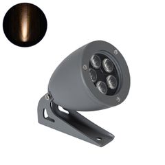 GLOBOSTAR® TREESPO 90468 Φωτιστικό Σποτ για Φυτά - Δέντρα LED 12W 1260lm 15° DC 24V Αδιάβροχο IP67 Ultra Θερμό Λευκό 2200K Dimmable - Bridgelux SMD Chip - Γκρι Ανθρακί - Μ9 x Π11 x Υ9cm - 3 Χρόνια Εγγ