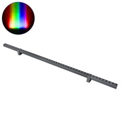 GLOBOSTAR® WASHERSTELLAR 90577 Μπάρα Φωτισμού Wall Washer LED 12W 1020lm 30° DC 24V Αδιάβροχο IP65 Πολύχρωμο RGBW Dimmable DMX512 - Bridgelux SMD Chip - Γκρι Ανθρακί - Μ100 x Π3.2 x Υ3cm - 3 Χρόνια Εγ