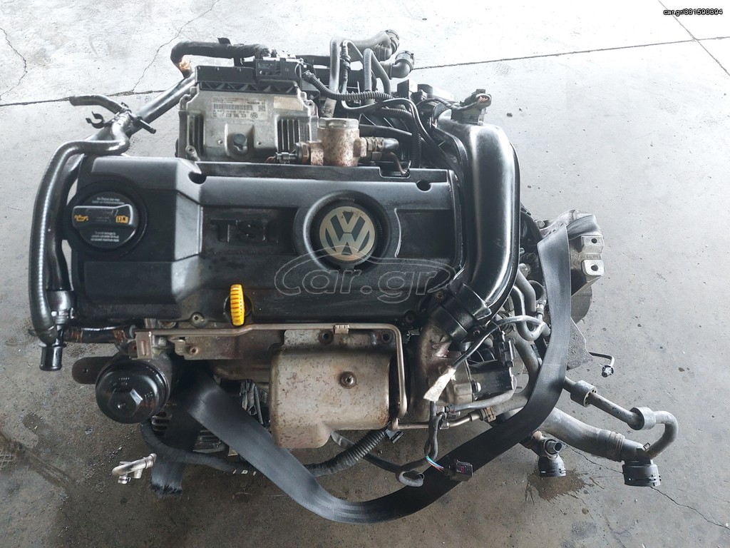 ΚΙΝΗΤΗΡΑΣ 1.4 TSI 122HP (CAXA) ΑΠΟ VW GOLF 5 (1K)/ PLUS (5M)/ SCIROCCO (1K8)/EOS (1Q)/SEAT LEON (1P) /AUDI A1 (8X)