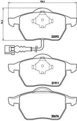 ΣΕΤ ΤΑΚΑΚΙΑ ΕΜΠΡΟΣ BREMBO VAG P85045 1J0698151L 3A0698151A 8N0698151 1J0698151K 1J0698151L 1J0698151M 1J0698151Q 3A0615116A 3A0615116B 3A0615151 3A0615151A 3A0698151 3A0698151A 8N0698151 8N0698151A 8N