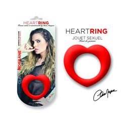 Δαχτυλίδι Πέους Σιλικόνης Heart Cock Ring (Κόκκινο) - Clara Morgane