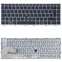 Πληκτρολόγιο Laptop Keyboard for HP EliteBook 840 G5 846 G5 745 G5 UK Silver Frame No Pointer OEM(Κωδ.40906UKNOPOINTER)
