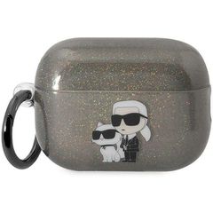 Karl Lagerfeld KLAP2HNKCTGK Airpods Pro 2 cover black/black Gliter Karl