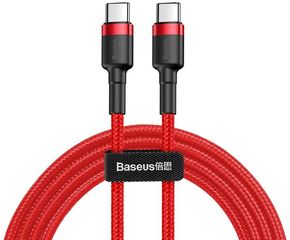 BASEUS καλώδιο USB Type-C 3A 60W PD2.0 2m κόκκινο - (CATKLF-H09)