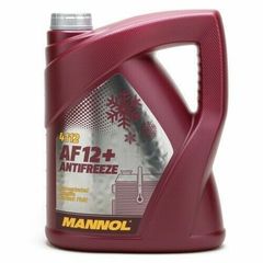 MANNOL AF12+ Συμπυκνωμένο Αντιψυκτικό Ψυγείου Αυτοκινήτου G12 -40°C Κόκκινο Χρώμα 5lt