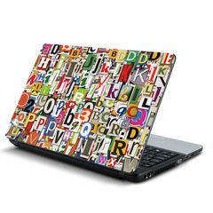 Αυτοκόλλητο Laptop - Γράμματα 02-15" (32cm x 25cm)
