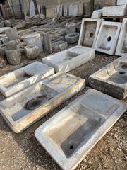 Greek antique marble sinks, old wash basin, stone trough, παλιός Μαρμαρινός νεροχύτης, νιπτήρας, πέτρινες γούρνες, διαφορά σχέδια , διαστάσεις και τιμές, επικοινωνήστε για συνεννόηση με το 6977276427