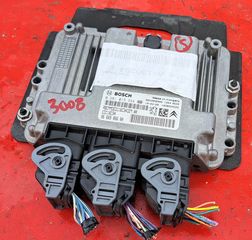 Peugeot 3008-5008, Citroen , Peugeot  1.6 HDI ECU  ΕΓΚΕΦΑΛΟΣ ΜΗΧΑΝΗΣ 9666986680,0281013334 1.6 HDI ECU