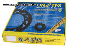 ΣΕΤ ΓΡΑΝΑΖΙΑ&ΑΛΥΣΙΔΑ SUNSTAR SUZUKI V-STORM 650 ΜΕ ΑΛΥΣΙΔΑ REGINA ΕΝΙΣΧ.