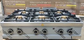 Εστία Αερίου Επιτραπέζια Με 6 Καυστήρες 110x71,4x25Cm Dexion Italy - Καινούργια.