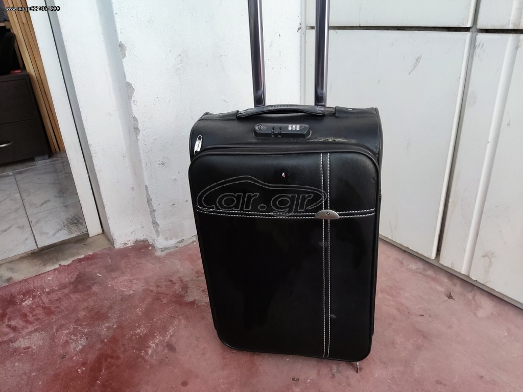 Δερμάτινη τροχήλατη Βαλίτσα 55cm