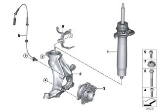 BMW ΓΝΗΣΙΟ SET ΑΜΟΡΤΙΣΕΡ M2 F87