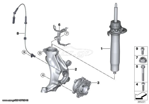 BMW ΓΝΗΣΙΟ SET ΑΜΟΡΤΙΣΕΡ M2 F87