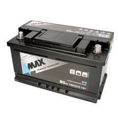 Μπαταρία Αυτοκινήτου 4MAX 80Ah 730A 12V START-STOP