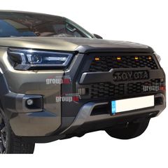 ΕΜΠΡΟΣΘΙΑ ΜΑΣΚΑ, ΜΕΓΑΛΗ ΜΕ LED GRILLE 809LED TOYOTA HILUX INVINCIBLE 2021+
