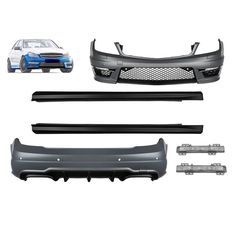 Body Kit Για Mercedes-Benz C-Class W204 07-14 C63 Facelift Amg Look Με DRL