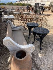 Coffee table, lunch table, round table carved cast iron table hand made table outdoor furniture indoor tables unique tables vintage furniture design   Στρογγυλό τραπέζι, τραπεζάκι  σαλονιού, τραπέζι μ