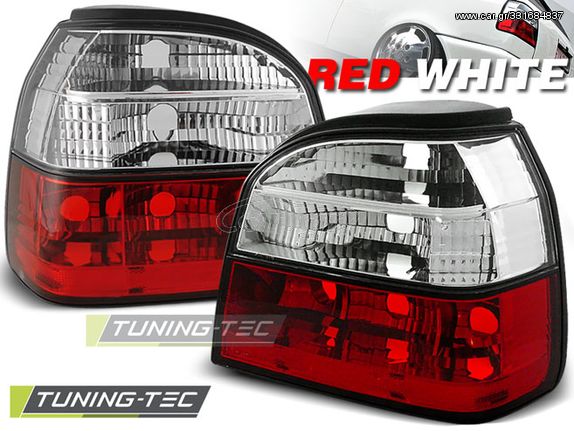 TAIL LIGHTS Κόκκινο Λευκό για VW GOLF 3 09.91-08.97