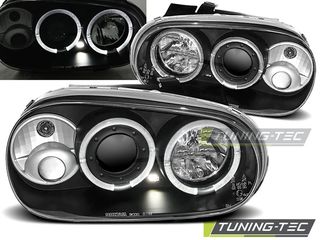 Φανάρια ANGEL EYES Μαύρο για VW GOLF 4 09.97-09.03