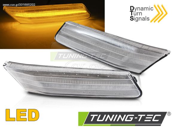 Πλαϊνό φλας Λευκό LED SEQ για PORSCHE 911 997 CARRERA 04-09 /  BOXSTER 987 05-08