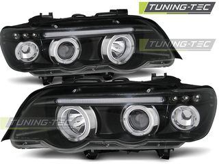 Φανάρια ANGEL EYES Μαύρο για BMW X5 E53 09.99-10.03