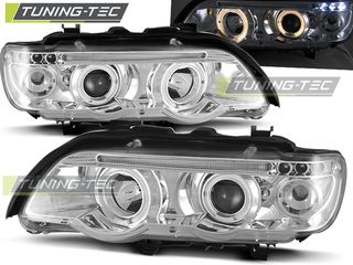 Φανάρια ANGEL EYES χρωμίου για BMW X5 E53 09.99-10.03