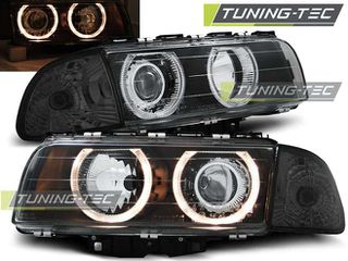 Φανάρια ANGEL EYES Μαύρο για BMW E38 06.94-08.98