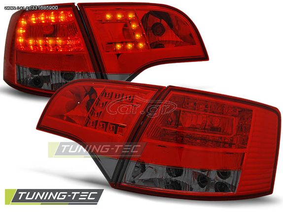 Πίσω φανάρια  led Κόκκινο SMOKE για AUDI A4 B7 11.04-03.08 AVANT