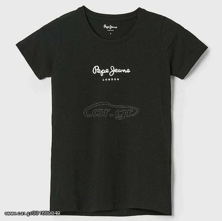 Γυναικείο t-shirt PEPE JEANS E1 DROP 2A NEW VIRGINIA PL505202-PJ0/999/BLACK