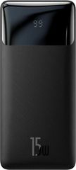 Baseus Bipow Digital Display Power Bank 10000mAh 15W με 3 Θύρες USB-A και Θύρα USB-C Μαύρο