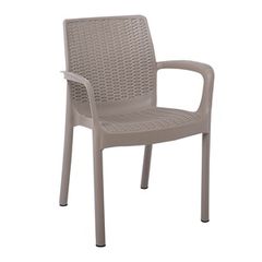 ARMONIA Πολυθρόνα PP Στοιβαζόμενη, Απόχρωση Cappuccino ( Rattan Look )