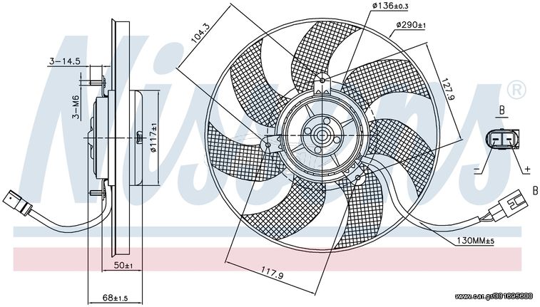 ΑΝΕΜΙΣΤΗΡΕΣ/ ΒΕΝΤΙΛΑΤΕΡ BLOWER VW (BEETLE, CADDY, EOS)