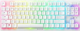 Razer Deathstalker V2 Pro Tkl White - Wireless - Low Profile - Linear Red - Optical Switches - 50H - (RZ03-04373500-R3M1)