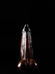 Μεγάλο Ομοίωμα Πέους Σιλικόνης Mammon Beast Dildo με Όρχεις M - Twisted Beast
