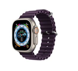 Silicone Strap Ocean fit for smart watches 42/44/45/49mm/L Purple
