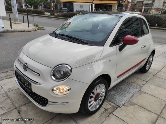 Fiat 500 '16 LOUNGE,PANORAMA,ΟΘΟΝΗ TFT,EURO 6