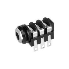 Neutrik MJ 6HC-S Jack TRS chassis connectors female 6.3 mm Jack Socket switched stereo black - Neutrik