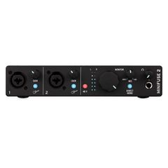 Arturia MiniFuse 2 Portable 2x2 USB Type-C, 1 USB Type-A HUB And MIDI IN/OUT Audio Interface (BLACK) - Arturia