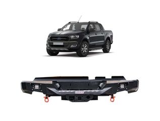 Οπίσθιος μεταλλικός προφυλακτήρας Ford Ranger 2012+ T6/T7/T8 Hamer Style