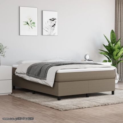 ΚΡΕΒΑΤΙ BOXSPRING ΜΕ ΣΤΡΩΜΑ TAUPE 140X190 ΕΚ. ΥΦΑΣΜΑΤΙΝΟ 3144419