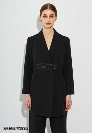 Desiree 12.38002 μαύρο μακρύ σακάκι blazer