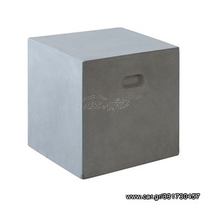 CONCRETE Cubic Σκαμπό Κήπου - Βεράντας, Cement Grey