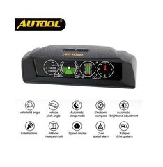 Μετρητής Ταχύτητας, Γωνίας Κλήσης, Πυξίδα, Ρολόι, Βολτόμετρο Αυτοκινήτου μέσω GPS Autool X90 Version 2