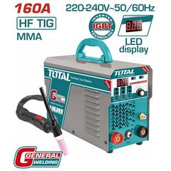 TOTAL ΗΛΕΚΤΡΟΚΟΛΛΗΣΗ INVERTER TIG/MMA 230V / 160A ΜΕ ΑΕΡΙΟ (TIG1601)