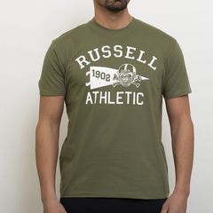 Russell Athletic Ανδρικό T-shirt Πράσινο με Λογότυπο (A3-043-1-238)