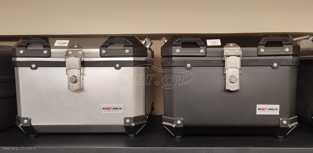 ΜΠΑΓΚΑΖΙΕΡΑ ΤΕΤΡΑΓΩΝΗ 42L ΑΣΗΜΙ + ΜΑΥΡΗ MAXIMUS ΜΕ ΜΑΞΙΛΑΡΙ!!