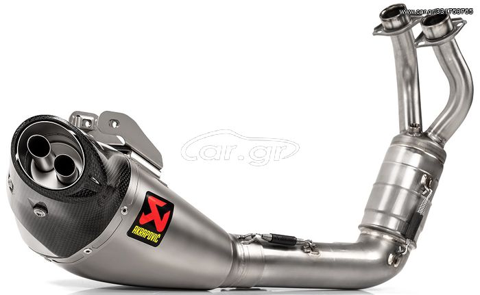 ΛΥΡΗΣ AKRAPOVIC ΟΛΟΣΩΜΗ RACING LINE (TITANIUM) 2-INTO-1 YAMAHA TRACER 700 GT 2020-2022, S-Y7R8-HEGEHT