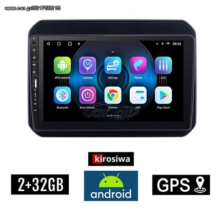 SUZUKI IGNIS (μετά το 2016) Android οθόνη αυτοκίνητου 2GB με GPS WI-FI (ηχοσύστημα αφής 9" ιντσών OEM Youtube Playstore MP3 USB Radio Bluetooth Mirrorlink εργοστασιακή, Navi, 4x60W) WR7078368